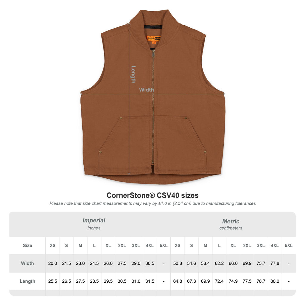 CornerStone® Cloth Vest (Embroidery)